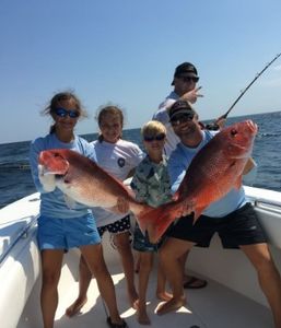Caught Big Red Snappers from Dauphin Island